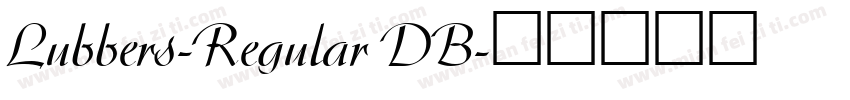 Lubbers-Regular DB字体转换